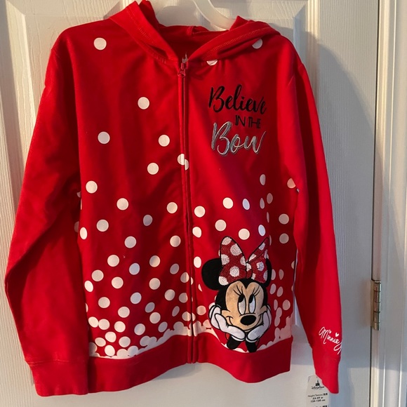 Disney World - Minnie Mouse Hooded Jacket brand new with tag. Great Find. - Picture 1 of 2